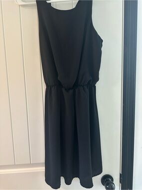 Xhilaration Black Sleeveless Midi Dress